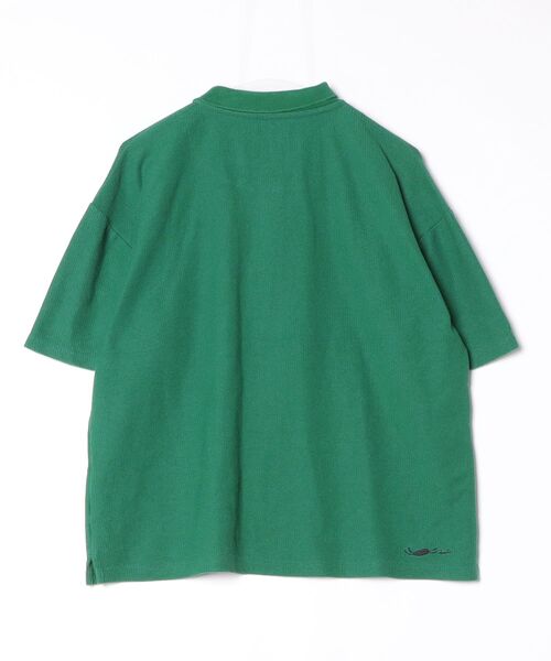 「Design Tshirts Store graniph」 ワンポイント半袖ポロシャツ M グリーン レディース_画像2