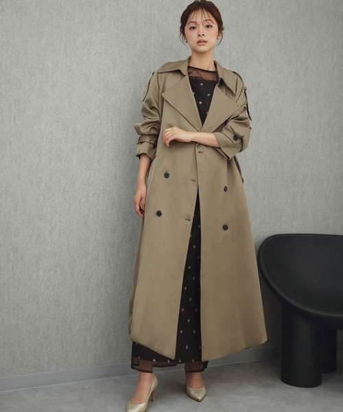 UNITED ARROWS グレー トレンチコート BEAUTY＆YOUTH UNITED ARROWS トレンチコート S グレー レディース