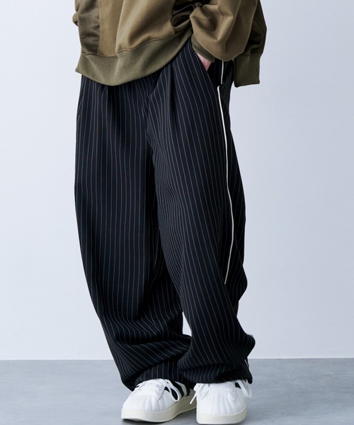 SeeSew スラックス 「UNISEX」STRIPE MARKED PANTS/ストライプパンツ