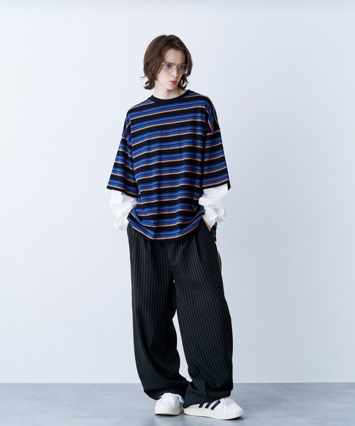 SeeSew スラックス 「UNISEX」STRIPE MARKED PANTS/ストライプパンツ