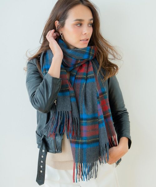 macoccaストール 内モンゴル産カシミヤ100　大判マフラー　マコッカ macocca（マコッカ） ストール マフラー 内モンゴル産 カシミヤ100
