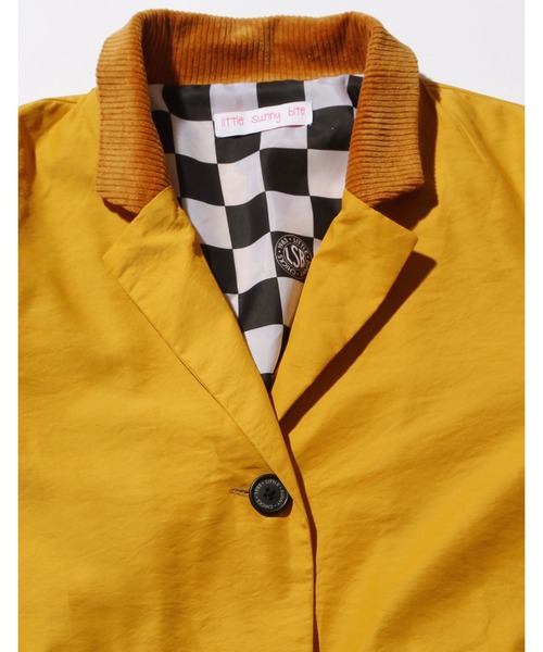 コート チェスターコート Nylon pleat long jacket レディース_14