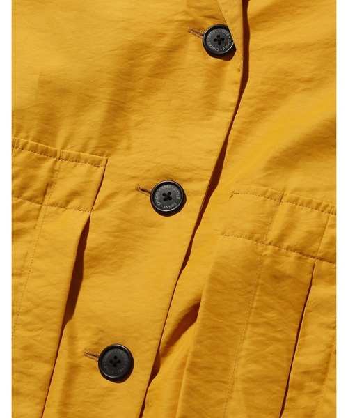 コート チェスターコート Nylon pleat long jacket レディース_15