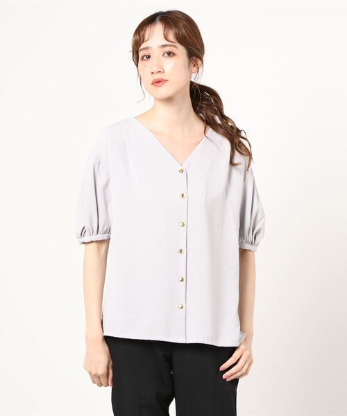 シャツ ブラウス ボリュームスリーブ前開きブラウス Zozotown Paypayモール店 通販 Paypayモール