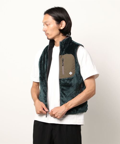 メンズ リバーシブルベスト gym master ベスト ジレ ボアxタスロンリバーシブルベスト