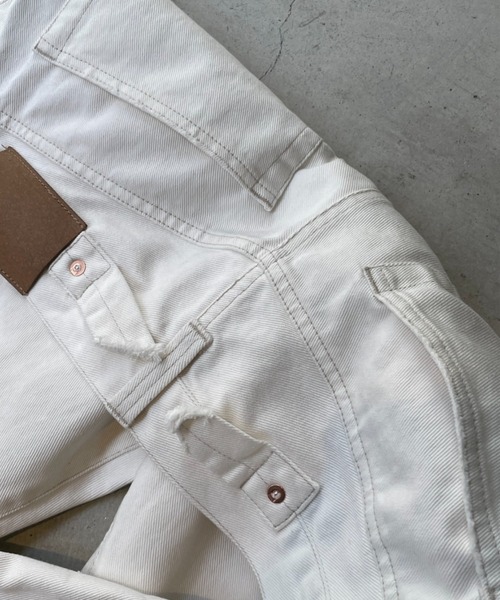 ワイドパンツ ジーンズ CLAMP/クランプ/NO2 DENIM 701 (w/damage)/ナンバー2デニム　ダメージ加工 メンズの画像