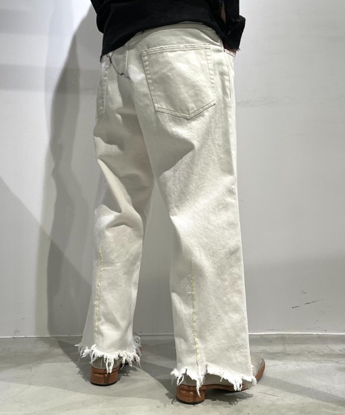 ワイドパンツ ジーンズ CLAMP/クランプ/NO2 DENIM 701 (w/damage)/ナンバー2デニム　ダメージ加工 メンズの画像