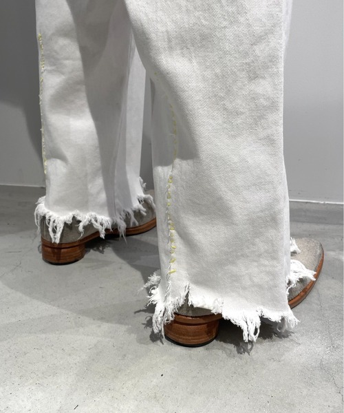 ワイドパンツ ジーンズ CLAMP/クランプ/NO2 DENIM 701 (w/damage)/ナンバー2デニム　ダメージ加工 メンズの画像