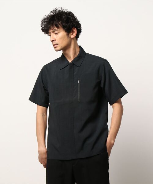 renoma HOMME シャツ 「軽量 サッカー」レノマ オム ヘリンボン