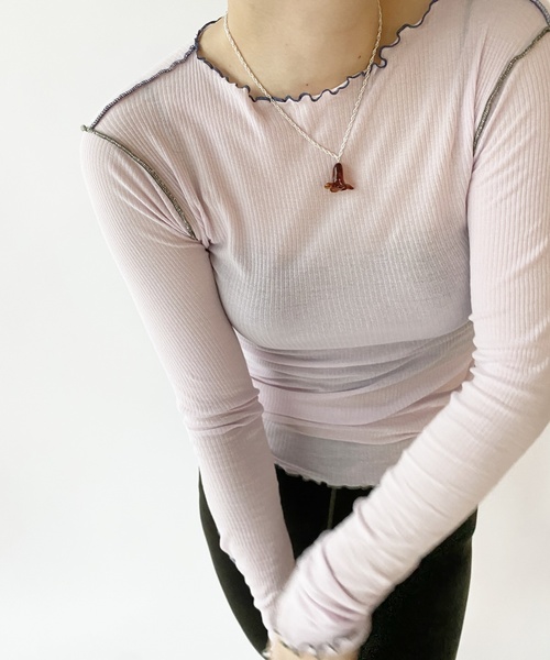 tシャツ Tシャツ 【BASERANGE/ベースレンジ】VEIN LONG SLEEVE