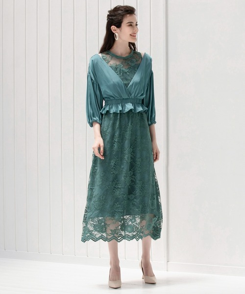 DRESS+ アンサンブル パーティードレス ボレロ ワンピース 結婚