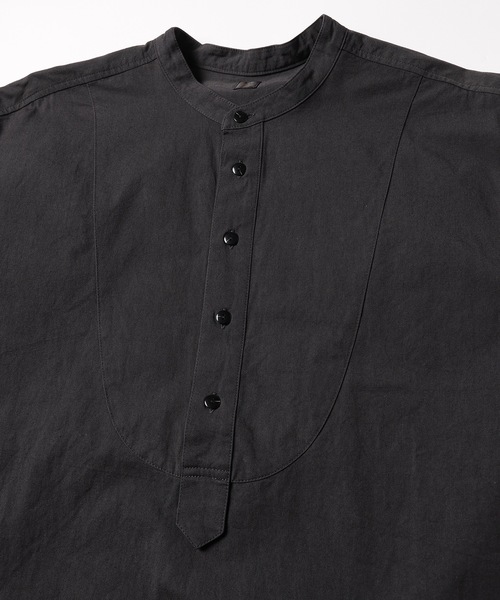 RYU シャツ band collar over bosom shirt メンズ レディース 