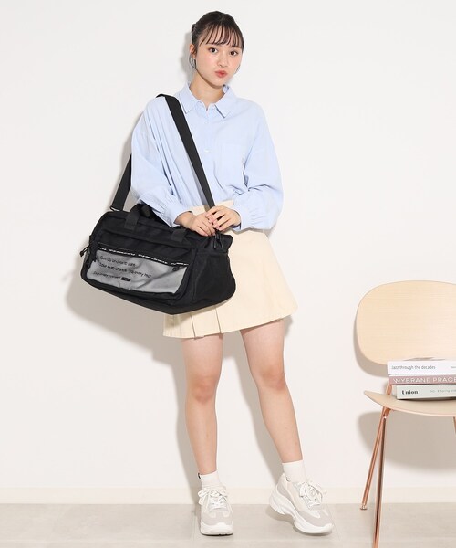 PINK-latte ボストンバッグ 「容量約35L」トラベルボストン