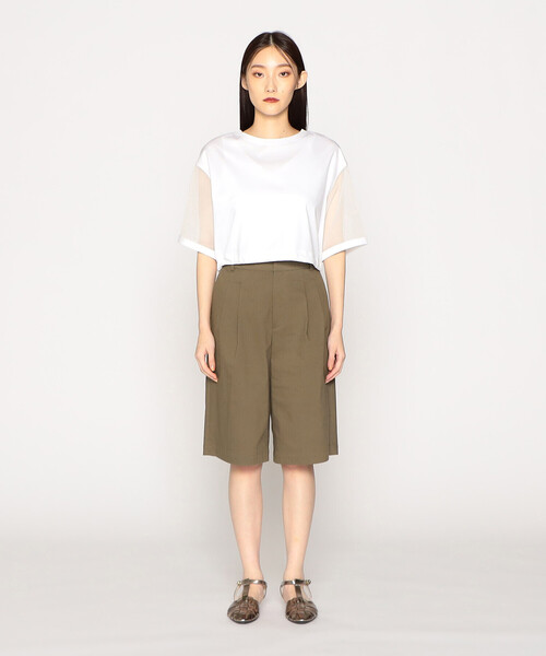 COMME CA ISM パンツ 「セットアップ対応」ストレッチ ハーフ