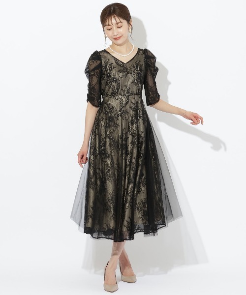 AND COUTURE ドレス チュールレイヤードドレス : ZOZOTOWN Yahoo