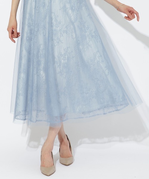 【値下げしました】チュールレイヤードドレス結婚式 値下げしました】チュールレイヤードドレス結婚式