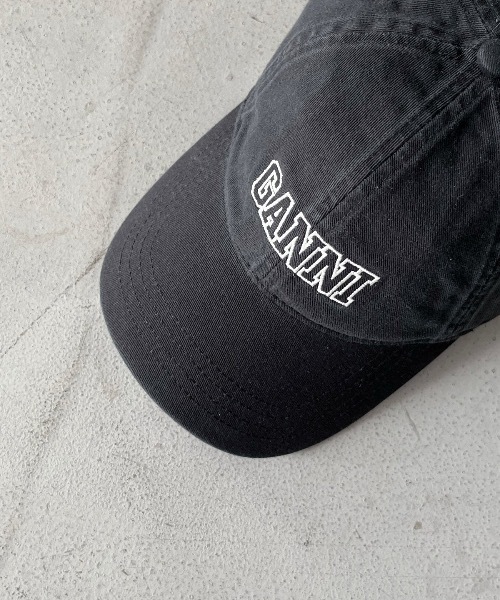 最終値下げ！未使用！GANNIのキャップ！ GANNI(ガニー)のWashed Cotton Canvas Cap Emb通販 | 集英社