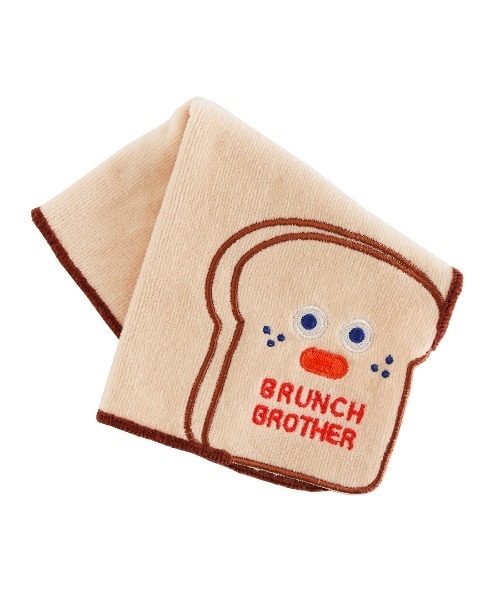 aho&younger brother タオル Brunch Brother ハンカチ タオル/コーナー刺繍/ブランチブラザー
