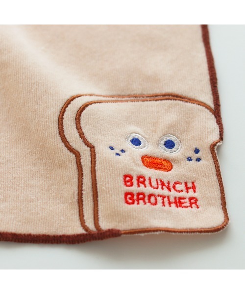Brunch Brother ハンカチ タオル/コーナー刺繍/ブランチブラザー