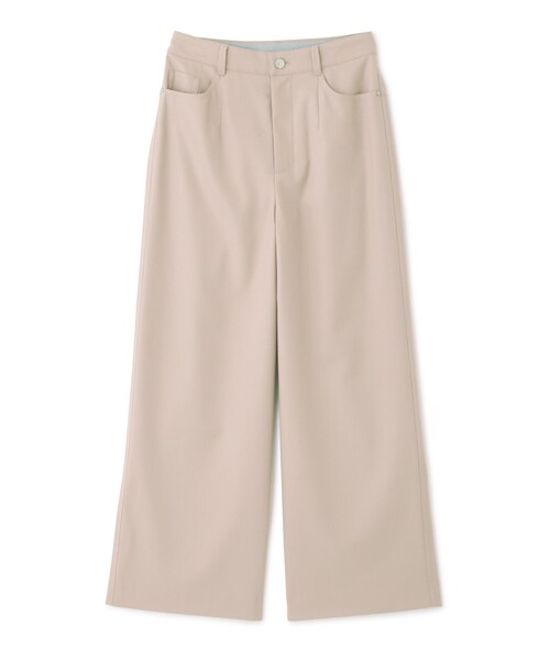 human woman（ヒューマンウーマン） パンツ 先染めツイルストレッチ