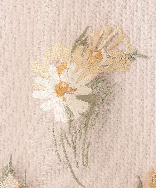 グレースコンチネンタル　レース刺繍　ケープ　ニット GRACE CONTINENTAL ニット セーター 刺繍ケープニットトップ
