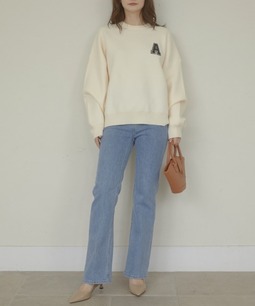 ACYM（アシーム） ニット セーター A logo sweat ニット レディース