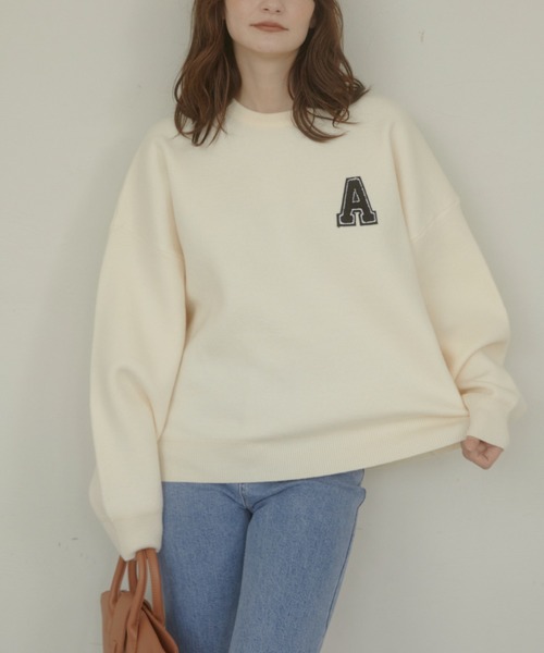 ACYM A logo sweat ニット ACYM（アシーム） ニット セーター A logo sweat ニット レディース