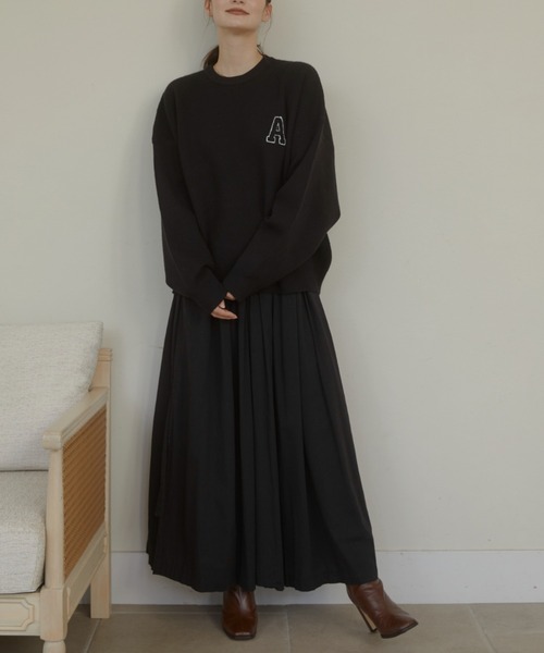 ACYM（アシーム） ニット セーター A logo sweat ニット レディース