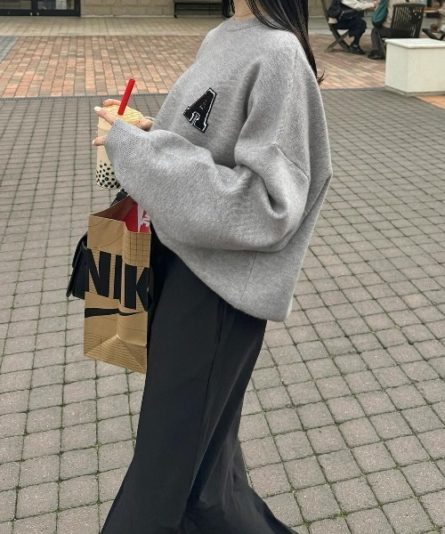 ACYM（アシーム） ニット セーター A logo sweat ニット レディース