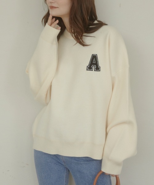 ACYM ニット セーター A logo sweat レディース : ZOZOTOWN Yahoo!店