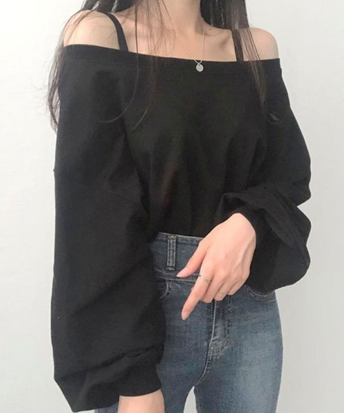 ellie オフショルダートップス　ブラック⭐︎ 新品】ELLIE オフショルダートップス ブラック - メルカリ