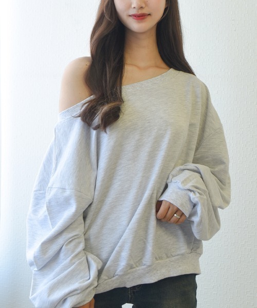 オフショル　トレーナー Amazon.co.jp: [XIN YE] オフショルダートレーナー トップス