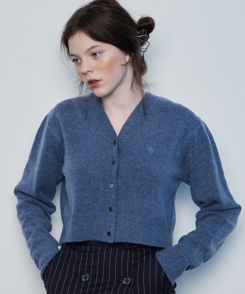 カーディガン IN CROP KNIT CARDIGAN レディース