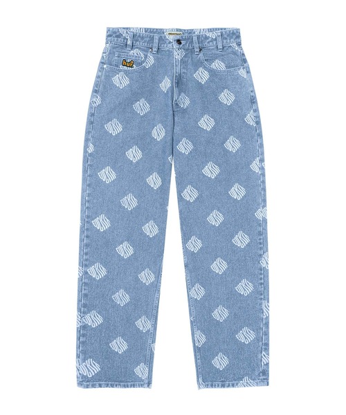 パンツ デニム ジーンズ CROMER PRINT PANT / HUF プリント デニム 