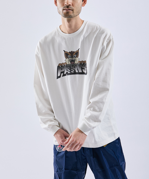 ◇PARIS SAINT-GERMAIN 長袖カットソー 送料無料 管9342 tシャツ 「Paris Saint-Germain/パリサンジェルマン」ロゴ