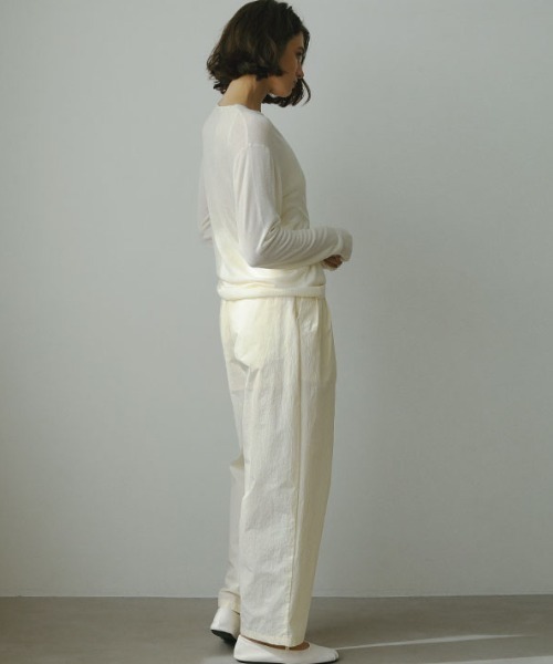 ETRE TOKYO パンツ タックワイドテーパードパンツ レディース  