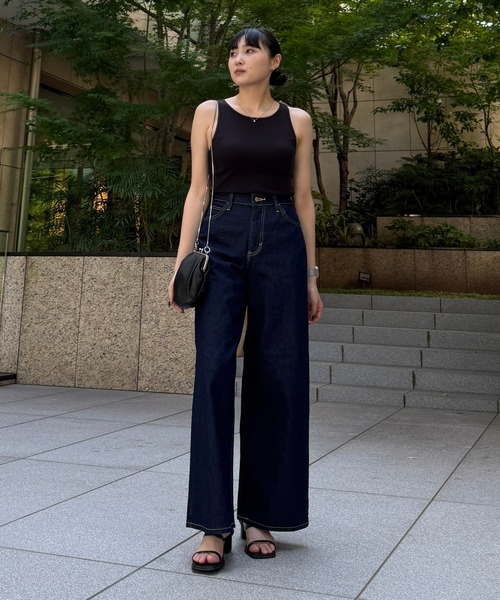 ストレッチデニムパンツ ウエスト69〜77 ワンフォークロージング 1111clothing ストレッチデニム パンツ