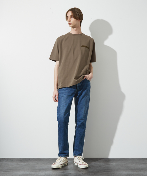ABAHOUSE（アバハウス） tシャツ 「ブラシプリント」グラフィックT