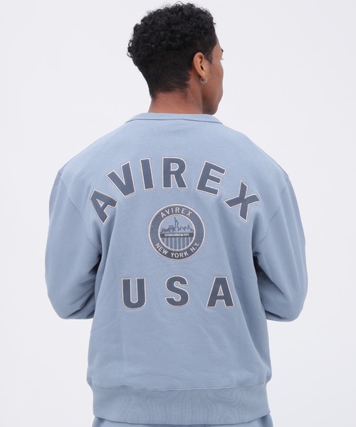 AVIREX トレーナー スウェット VARSITY LOGO CREWNECK SWEAT NYC
