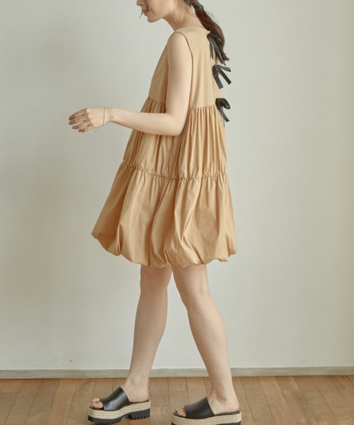 ACYM/アシーム☆Baloon mini ワンピース ACYM ワンピース Back tie baloon mini : ZOZOTOWN Yahoo!店