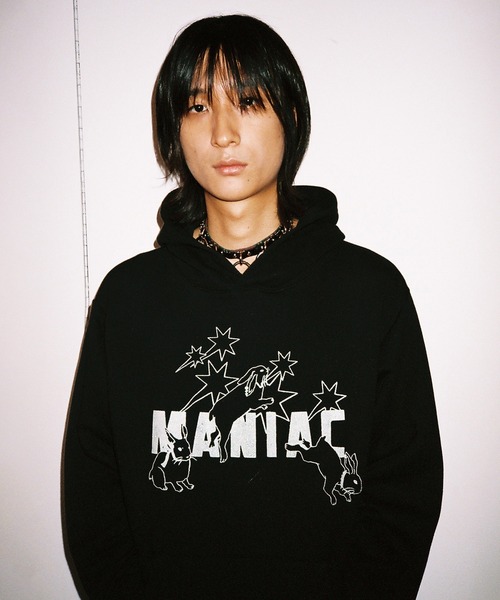 パーカー A'GEM/9 × .kom 「NICE GHOST CLUB/ナイスゴーストクラブ」 MANIAC RABBITS HOODIE/マニアッ