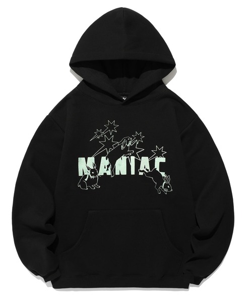パーカー A'GEM/9 × .kom 「NICE GHOST CLUB/ナイスゴーストクラブ」 MANIAC RABBITS HOODIE/マニアッ NICE GHOST CLUB パーカー A'GEM/9 × .kom 「NICE CLUB/ナイス