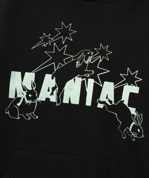 パーカー A'GEM/9 × .kom 「NICE GHOST CLUB/ナイスゴーストクラブ」 MANIAC RABBITS HOODIE/マニアッ NICE GHOST CLUB パーカー A'GEM/9 × .kom 「NICE CLUB/ナイス