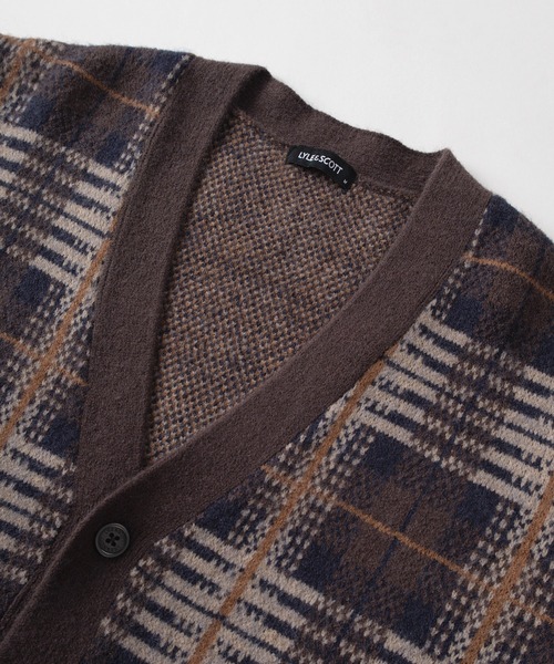 Lyle & Scott カーディガン エンブレム付き LYLE&SCOTT メンズカーディガン｜トップス｜ファッション