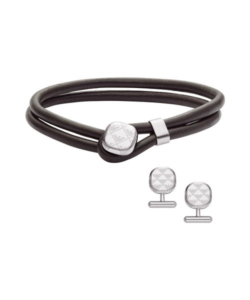 EMPORIO ARMANI エンポリオアルマーニ ブレスレット ブラック EMPORIO ARMANI ブレスレット エンポリオ・アルマーニ