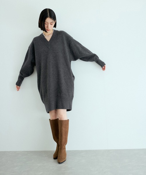 ADAM ET ROPE'（アダムエロペ） ニット セーター フォルムニット