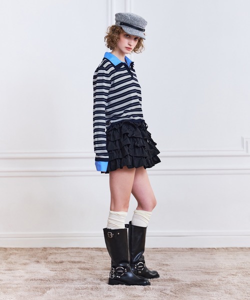 【新品】フリルミニスカショーパン eimy istoire eimy istoire パンツ フリルミニスカショーパン レディース