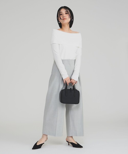 Demi-Luxe BEAMS - Demi-LuxeBEAMS フォックスウールオフショルダー プルオーバーニット Demi-Luxe BEAMS（デミルクス ビームス）の「フォックス ウール