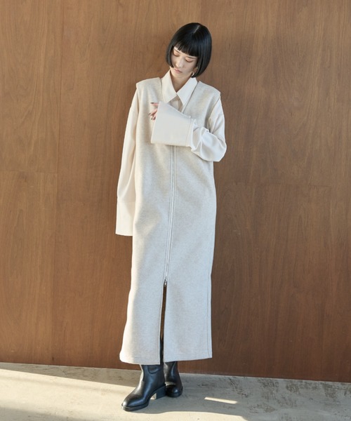 AIC. ワンピース ディープVネックロングワンピース : ZOZOTOWN Yahoo 