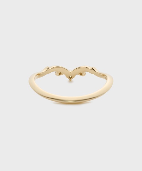 指輪 リング 「Pocket Ring」K10ダイヤモンドピンキーリング レディースの画像
